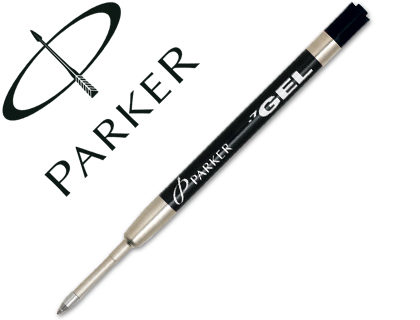 Recambio Parker bolígrafo 0,7mm. tinta gel negra